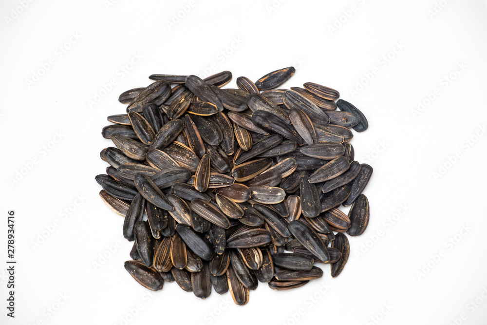sunflower seeds isolated on white background sunflower seeds isolated on white background