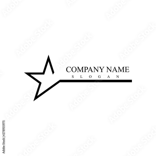 Star logo template vector icon illustration