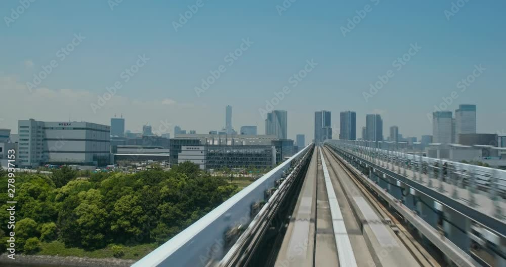 Transit System in Odaiba of Japan Transit System in Odaiba of Japan