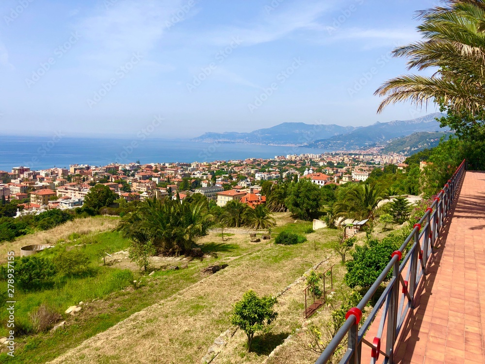 Naklejka premium Bordighera Liguria - Italian / French Rivera