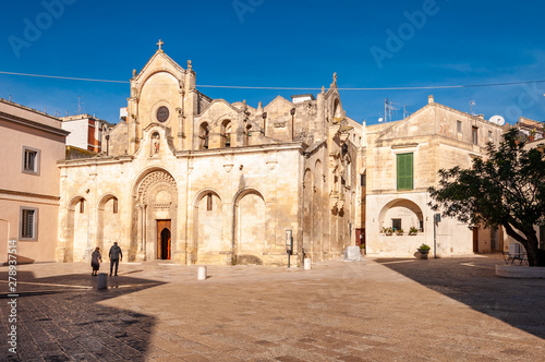 Matera, European Capital of Culture 2019. Basilicata, Italy, Church of San Giovanni Battista.