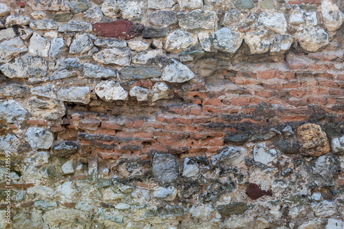 Old Weathered Damaged Brick - Stone Wall Texture