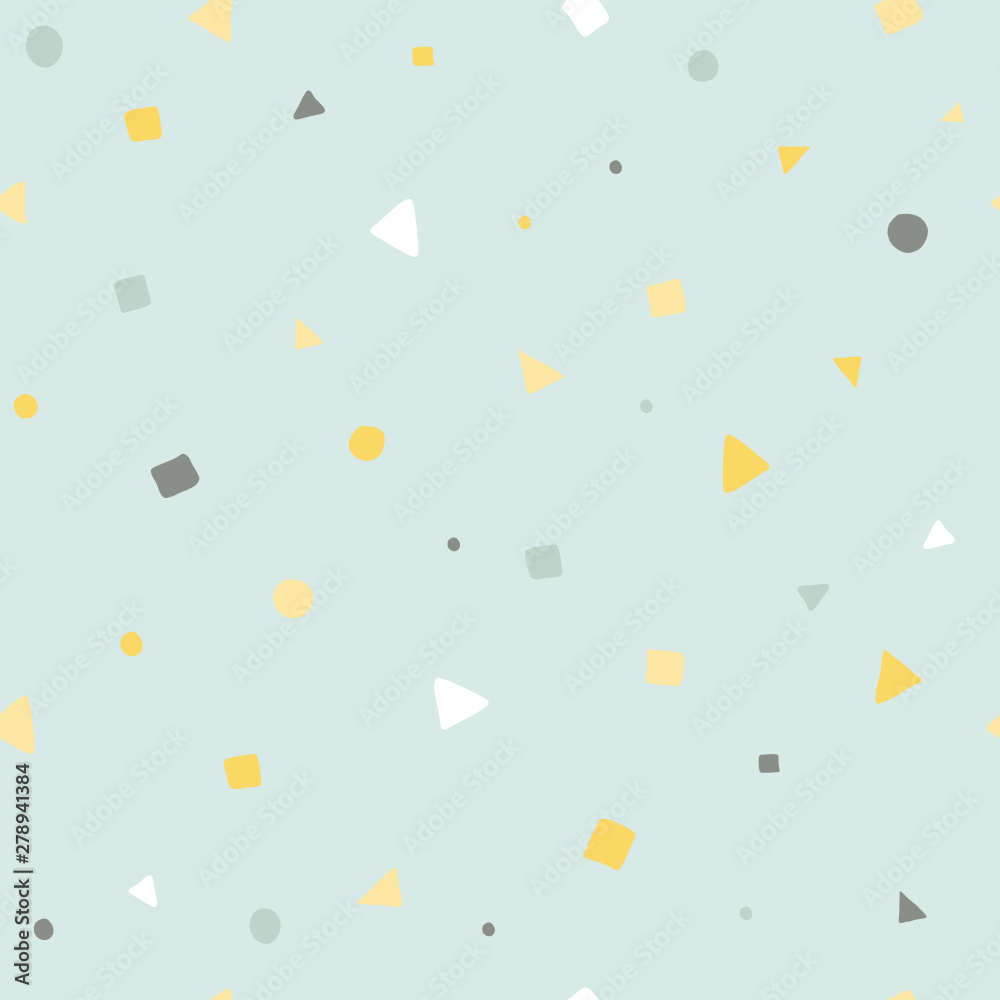 Cute, pastel geometric pattern. Vector seamless pattern, can be used for fabrics, wallpaper, web, scrapbooking, card. Cute, pastel geometric pattern. Vector seamless pattern, can be used for fabrics, wallpaper, web, scrapbooking, card.