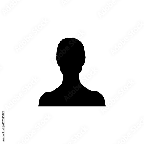 User symbol. female icon vector