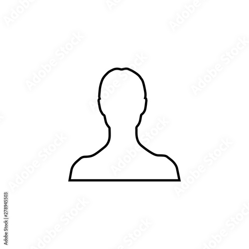 User symbol. female icon vector