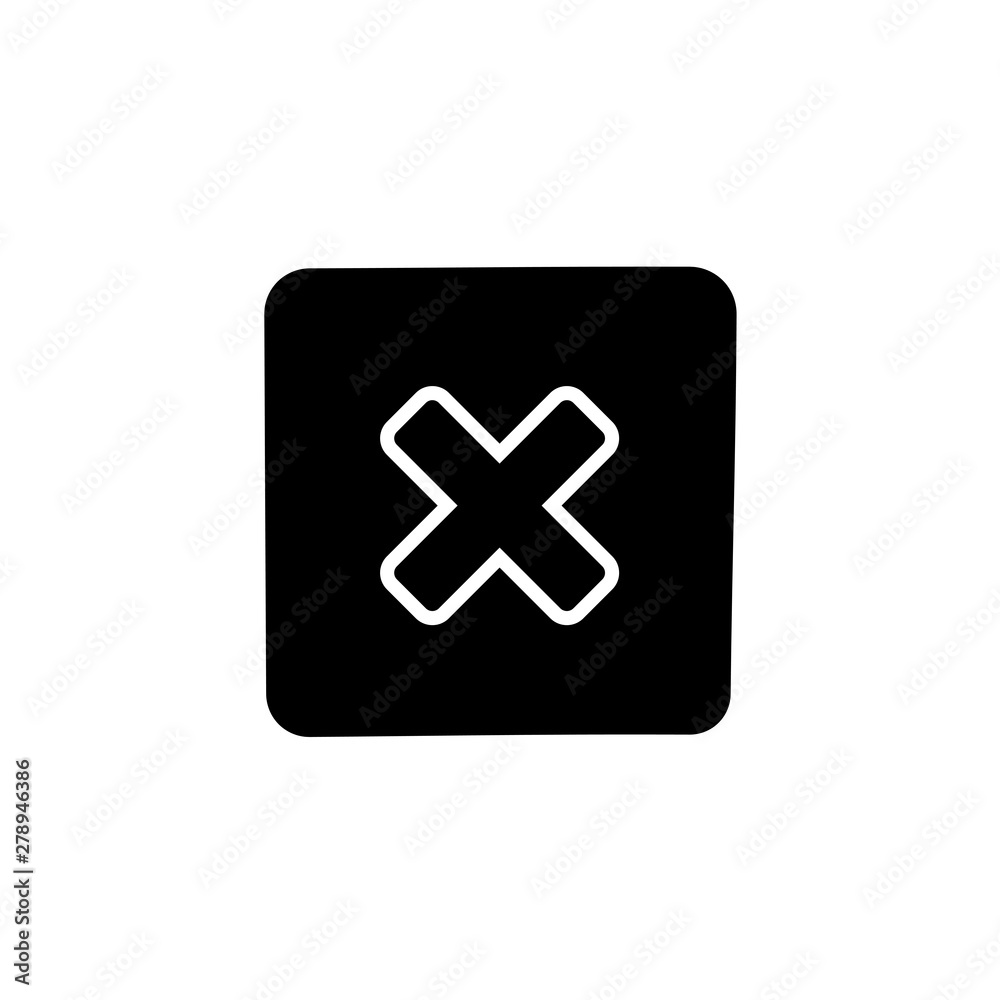 multiply black simple vector icon multiply black simple vector icon