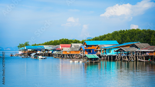 Landscape pictures The way of life of the villagers in rural villages Ban Bang Phat - Phangnga. summer  nature  background  travel  sea  countryside  Attractions  travel Thailand. camp  the beach