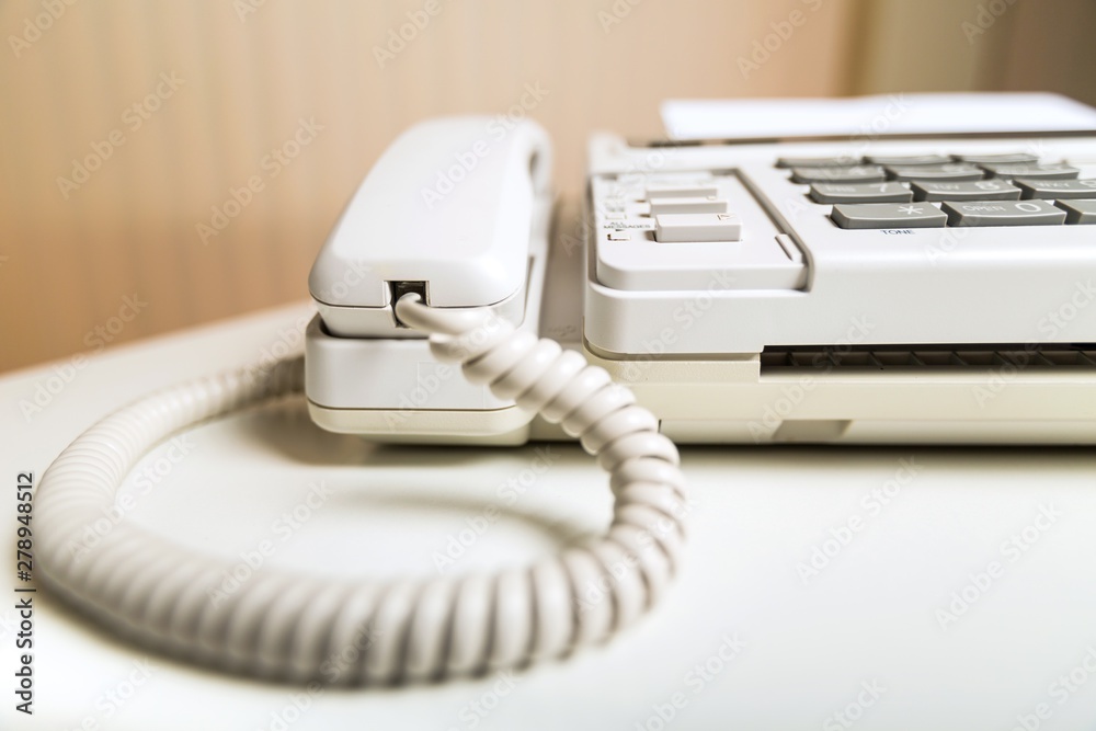 Closeup of a Telephone and Fax Machine Closeup of a Telephone and Fax Machine