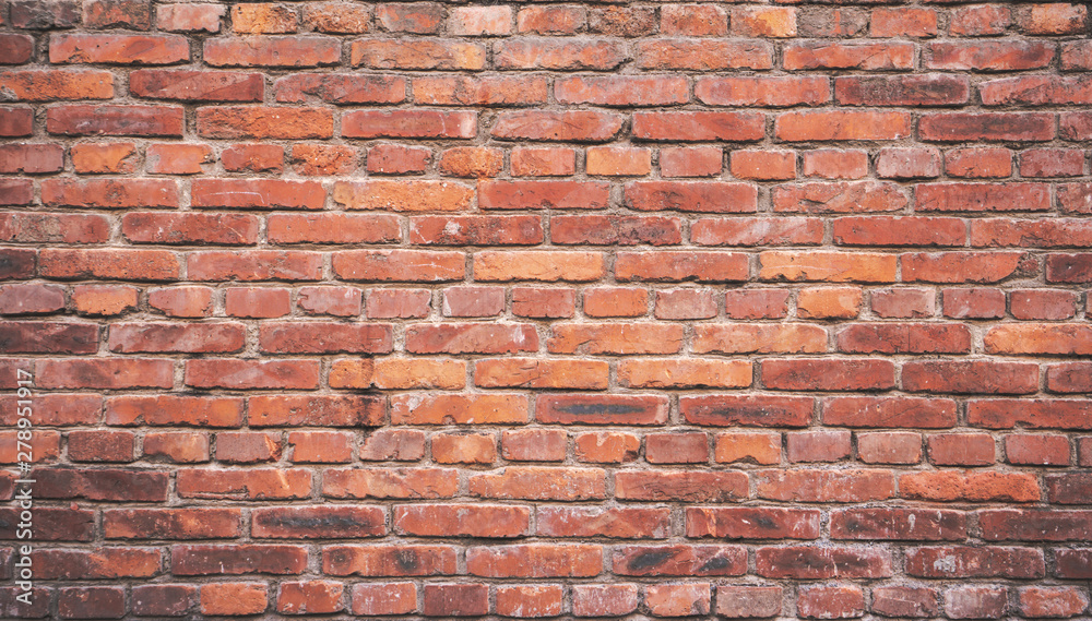 Naklejka premium old red brick wall