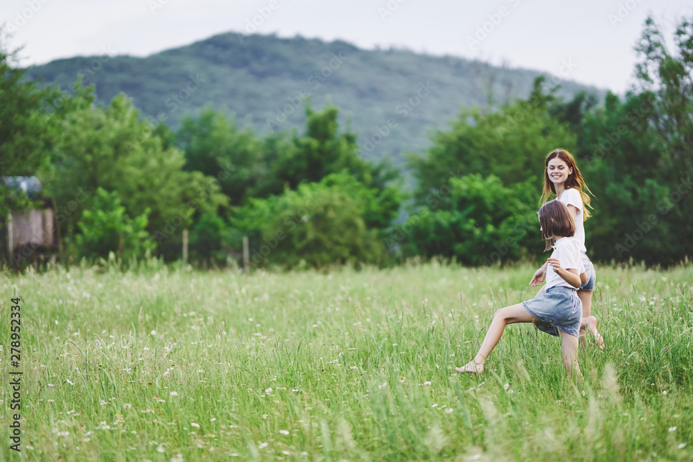 Obraz premium girl on a meadow