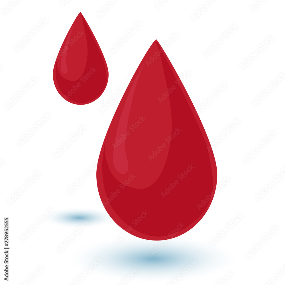 Two drops of blood