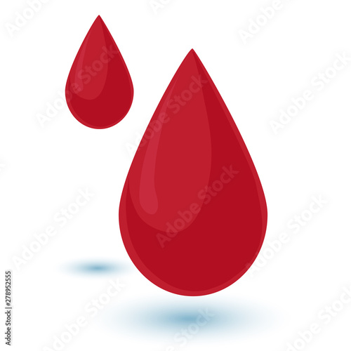 Two drops of blood