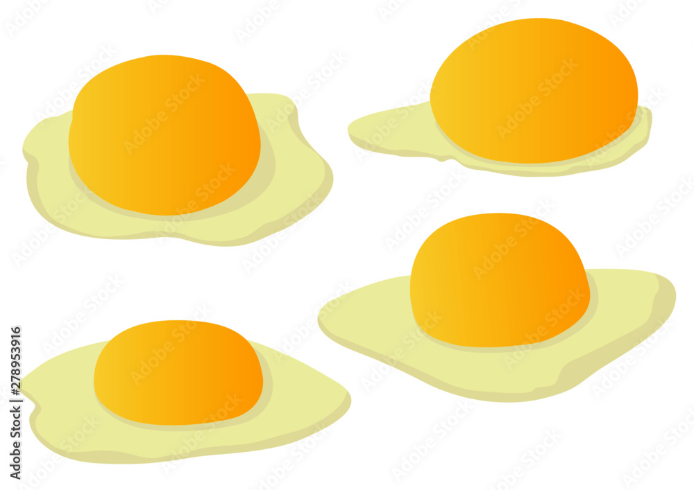 Fresh eggs from the farm on white background illustration vector Fresh eggs from the farm on white background illustration vector