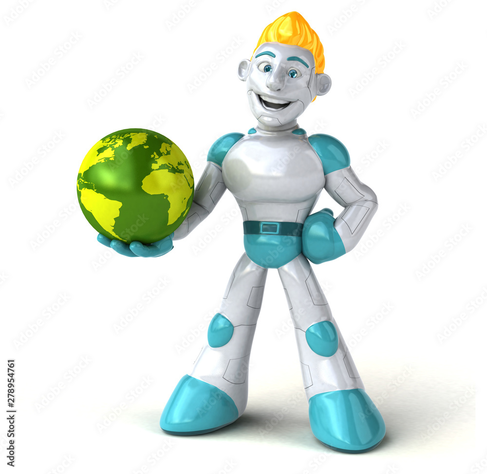 Robot - 3D Illustration Robot - 3D Illustration