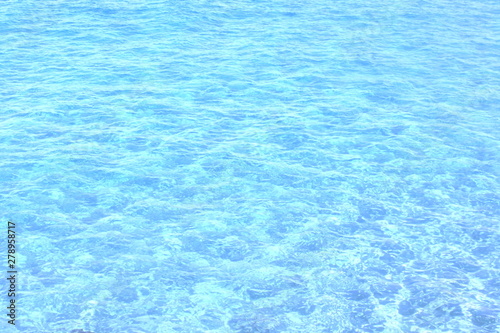 Beautiful natural background with perfectly clear sea water