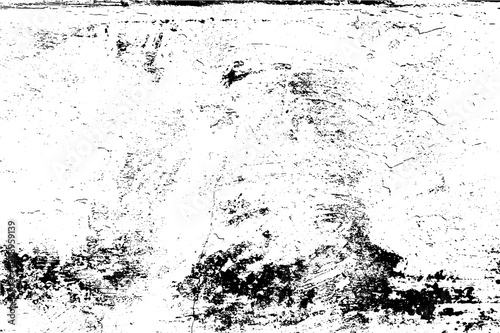 Damaged old wall, grunge abstract background. Vector texture, dirty surface.