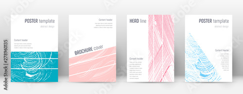 Cover page design template. Geometric brochure lay