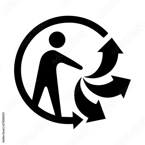  Triman Logo tri sélectif des déchets 