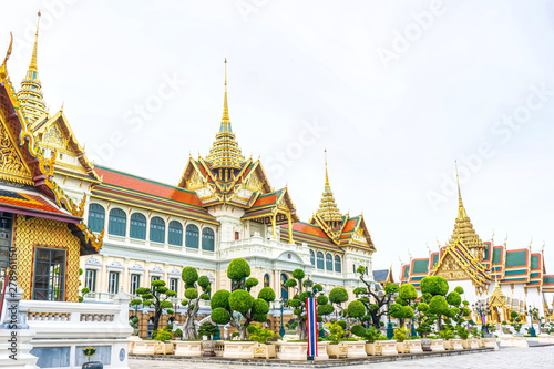 One landmark of the Grand Palace is a complex of buildings at the heart of Bangkok, Thailand.  © dsom