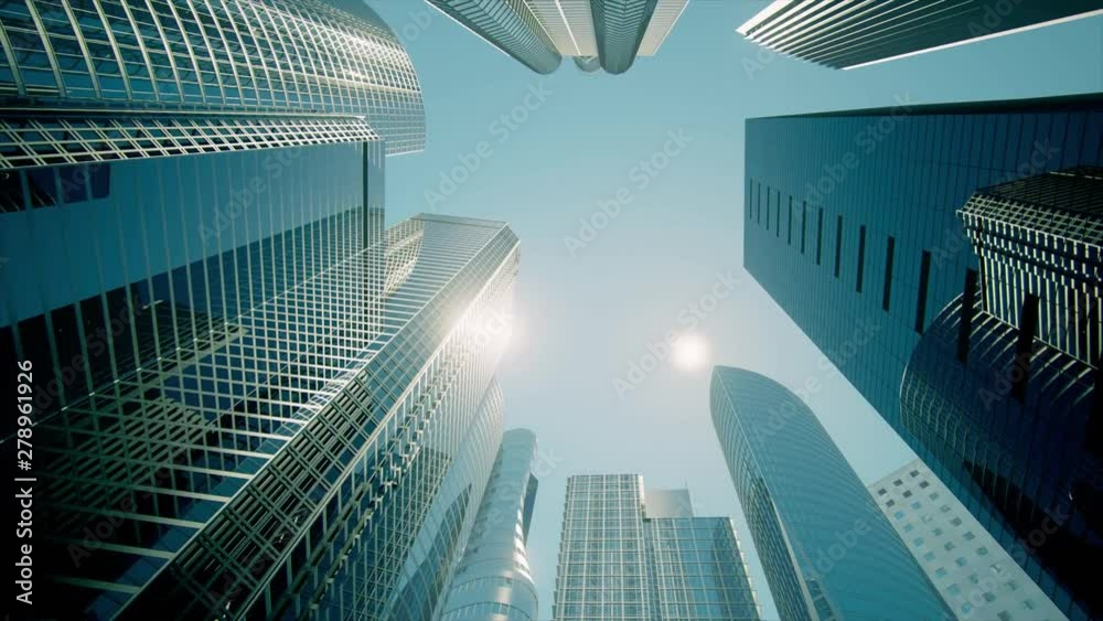Skyscrapers, Business Buildings, Business Center (flat version)
