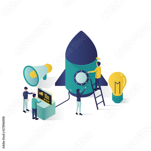 teamwork concept isometric illustration . cooperation partnership concept illustration in isometric style, teamwork illustration, teamwork metaphor