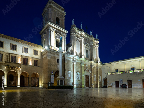 The Brindisi Duomo Cathedral on the Piazza Duomo, Brindisi, Apulia, Italy June 2019