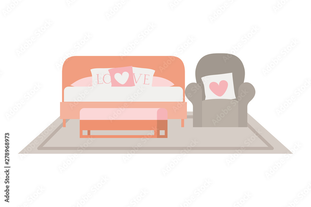 comfortable sofa in living room with white background comfortable sofa in living room with white background