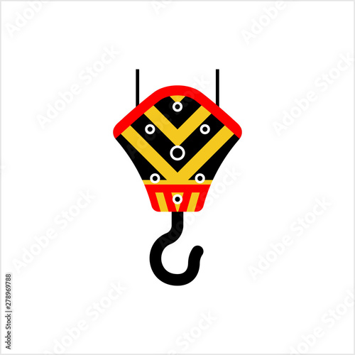 Crane Hook Icon, Tow Hook