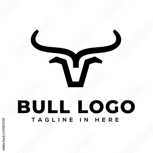 simple Head bull logo design inspiration
