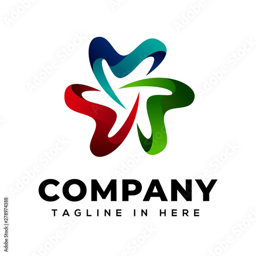 Bloom Flower Dental logo design inspiration
