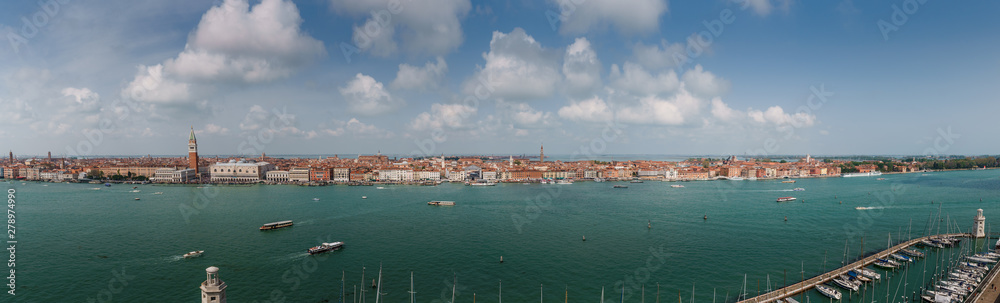 Panoramic view of Venice Italy