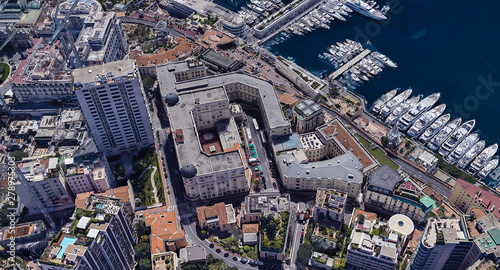 City of Monaco at noon from a height of 3 d © ppicasso