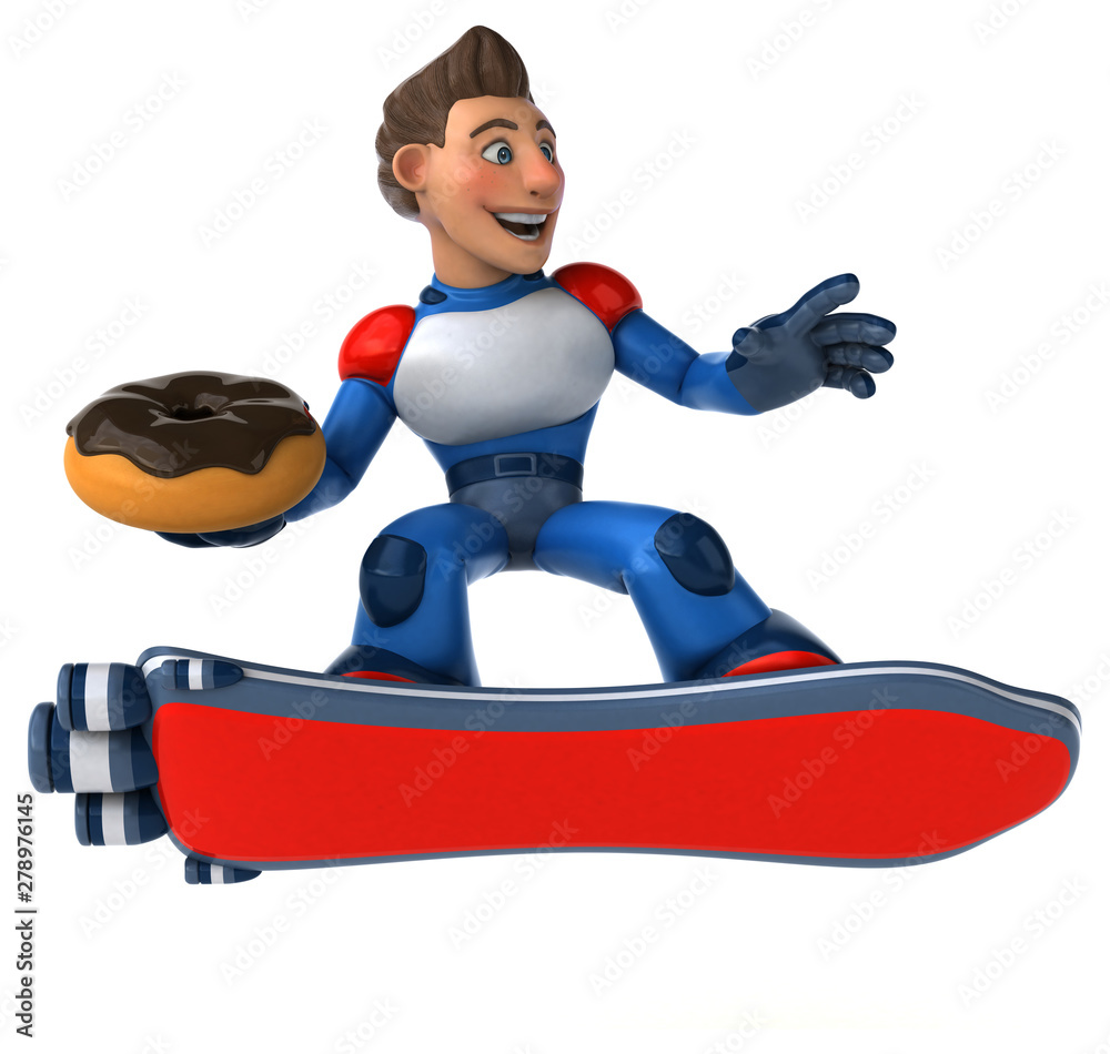Super modern superhero - 3D Illustration Super modern superhero - 3D Illustration