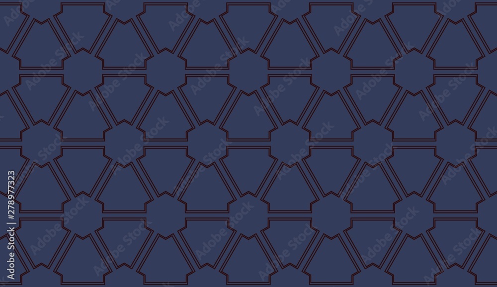 Fototapeta premium Decorative wallpaper design in shape.Vector abstract background.Modern geometric seamless pattern. for holiday decoration, holiday packaging Vector seamless pattern