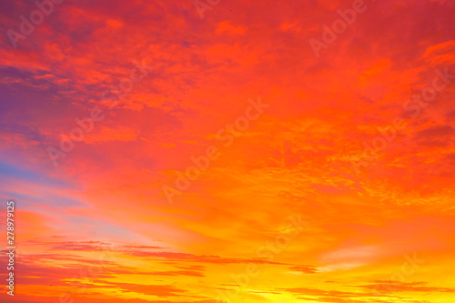 Amazing sunset.Colorful sky in the sunset. Natural Sunset Sunrise Over Field Or Meadow. Bright Dramatic Sky And Dark Ground.Sky background.