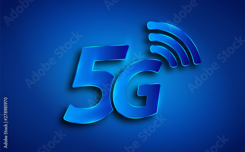 5G internet network vector logo, icon symbol