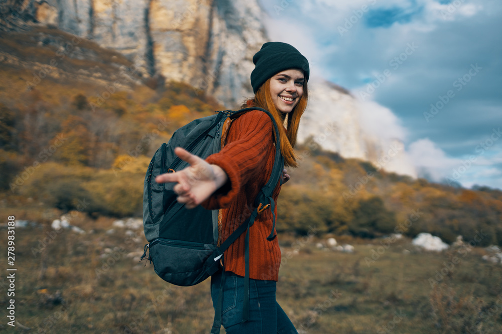 young woman in forest young woman in forest