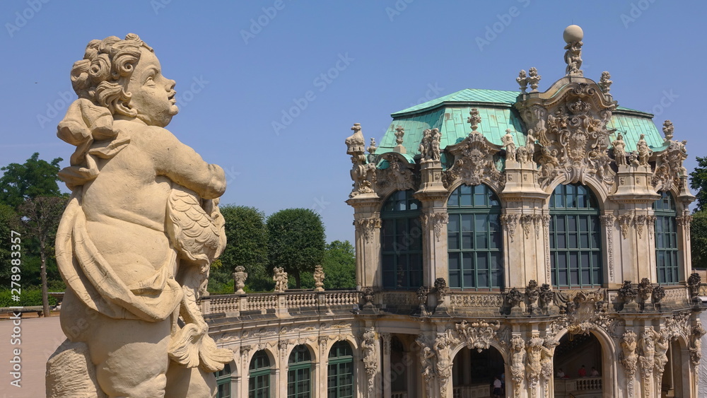Architectural details of the Dresden Zwinger
