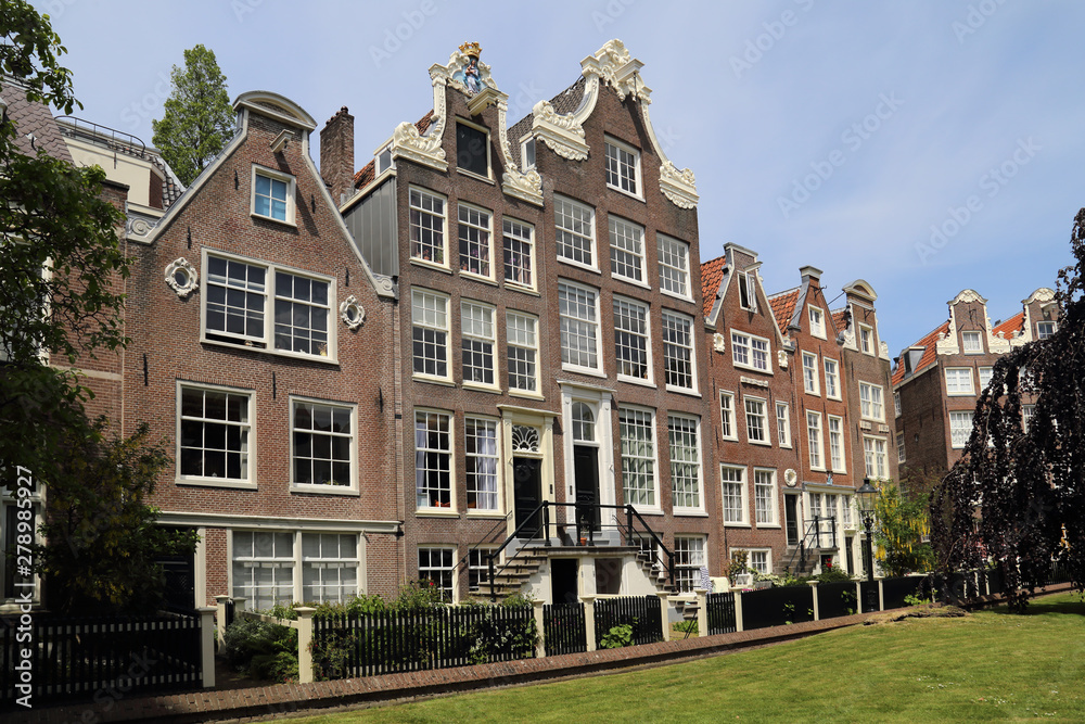 Historical houses in Amsterdam, Holland