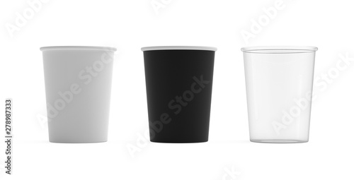 Wallpaper Mural Collection Of Mockup Paper Cup 3d Render Isolated Torontodigital.ca