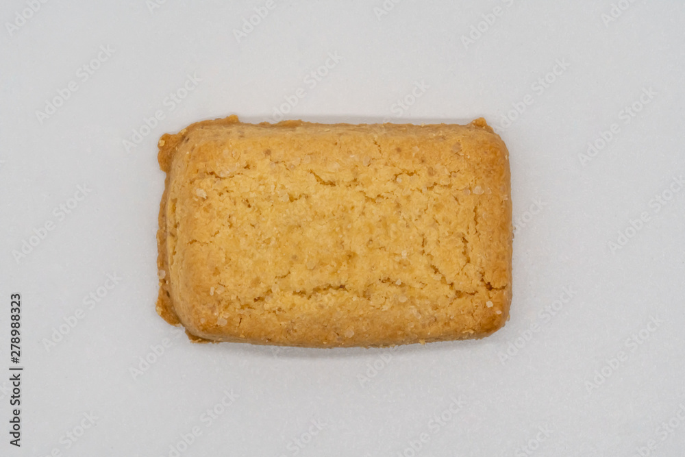 Homemade cookie isolated on white