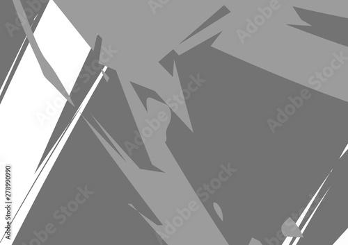 Black and white abstract background. geometric shapes. Poster.