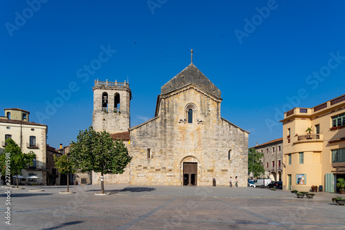 Landscape medieval village Besalu, Catalonia, Spain