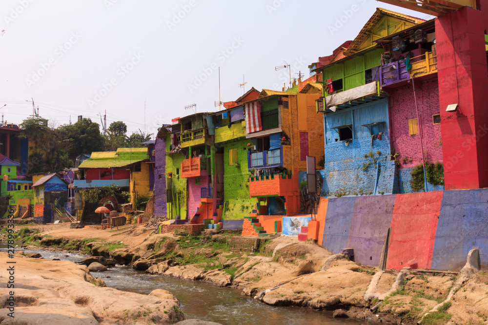 Obraz premium Kampung Warna Warni Jodipan Colourful Village Malang