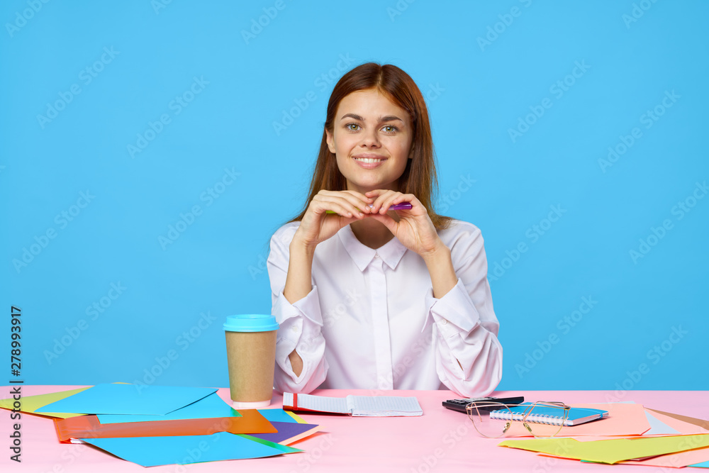young woman with cup of coffee young woman with cup of coffee