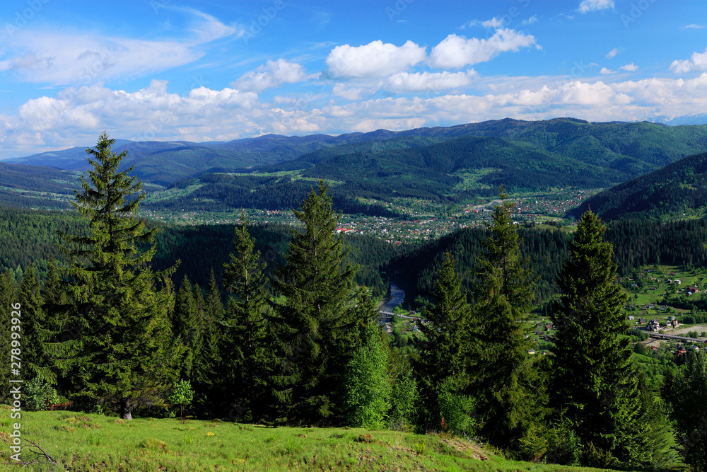 landscape in the mountains KarpatyUkraine