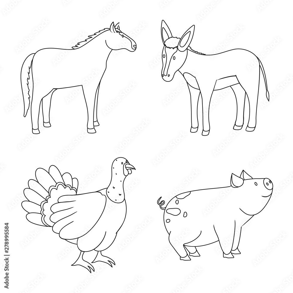Vector design of homemade and countryside logo. Collection of homemade and agriculture vector icon for stock.