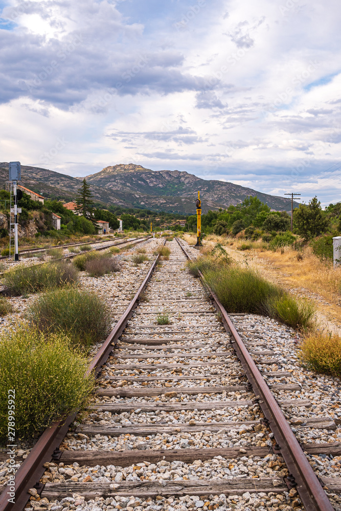 Abandoned train track