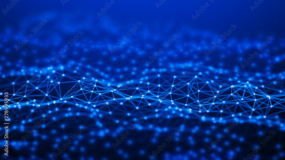 Network connection dots and lines. Technology background. 3d rendering. Network connection dots and lines. Technology background. 3d rendering.