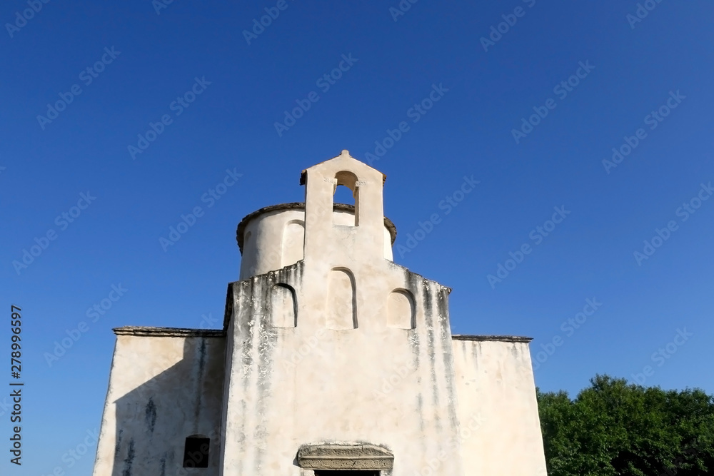 Medieval church of the Holy Cross in Nin, Croatia, known as smallest cathedral in the world.